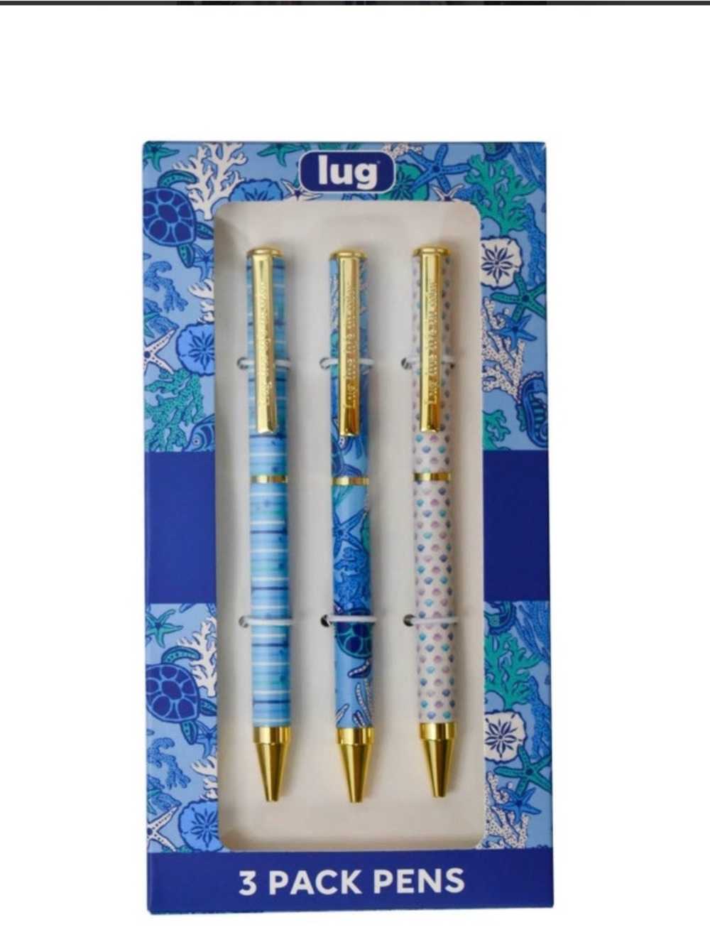 lug  3-Pack Decorative Ballpoint Pens. Sealife. New In Box